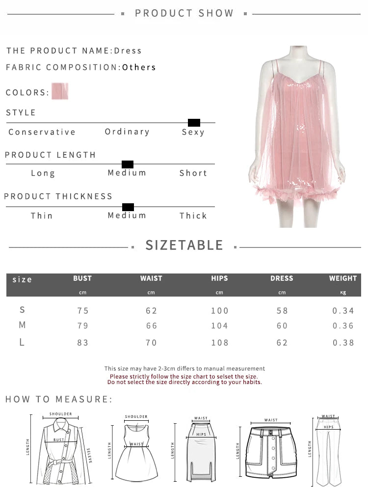 LIZAKOSHT  -  Tierred Mesh Sequin Patchwork Dress Women Sexy Sweet Sleeveless Low-Neck Midnight Party Clubwear Hottie Chic Mini Bodycon