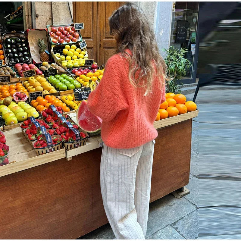 LIZAKOSHT  -  Fashion Solid Sweaters For Women O-neck Full Sleeve Pullovers 2025 Autumn Winter Elegant Female Daily Casual Warmth Outerwear