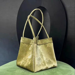 LIZAKOSHT  -  Aesthetic Silver Womens Handbag 2024 New Fashion Chinese Style Bucket Bags Small Advanced Vintage Female Crossbody Bag