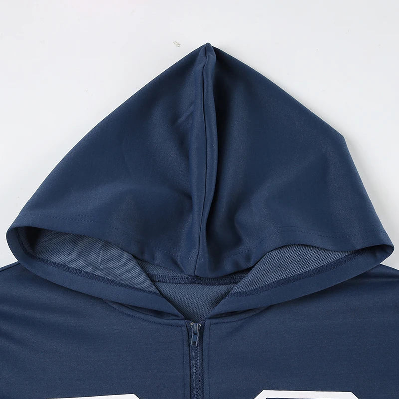 LIZAKOSHT  -  Harajuku Digital Printed Loose Autumn Jacket Women Hooded Zipper-Up Casual Preppy Style Hoodies Korean Outwear Girls