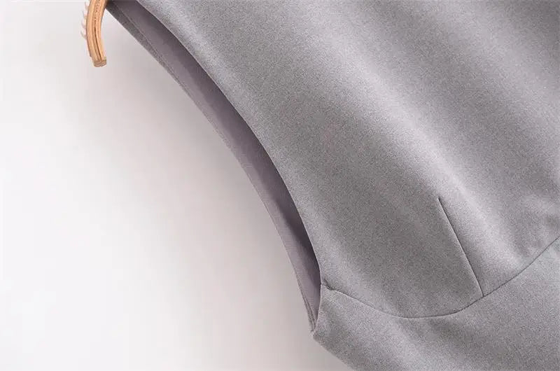 LIZAKOSHT  -  Dresses Women's Summer 2025 New Elegant Slim Fashion Patchwork Mini Holiday Dress Street Joker Youth Chic Dress