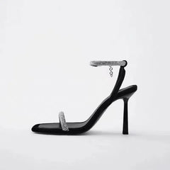 LIZAKOSHT  -  Fashion New Women's Sandals Sexy Luxury Rhinestones Peep Toe Slipper Ladies Elegant Banquet High Heels Sandalias