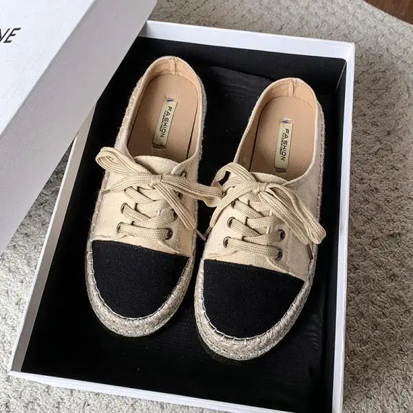 LIZAKOSHT  -  Multicolored Sandals Cover Toe Flat Shoes Female Slippers Soft Slipers Women Slides Comfort Summer Mixed Colors Casual Lace