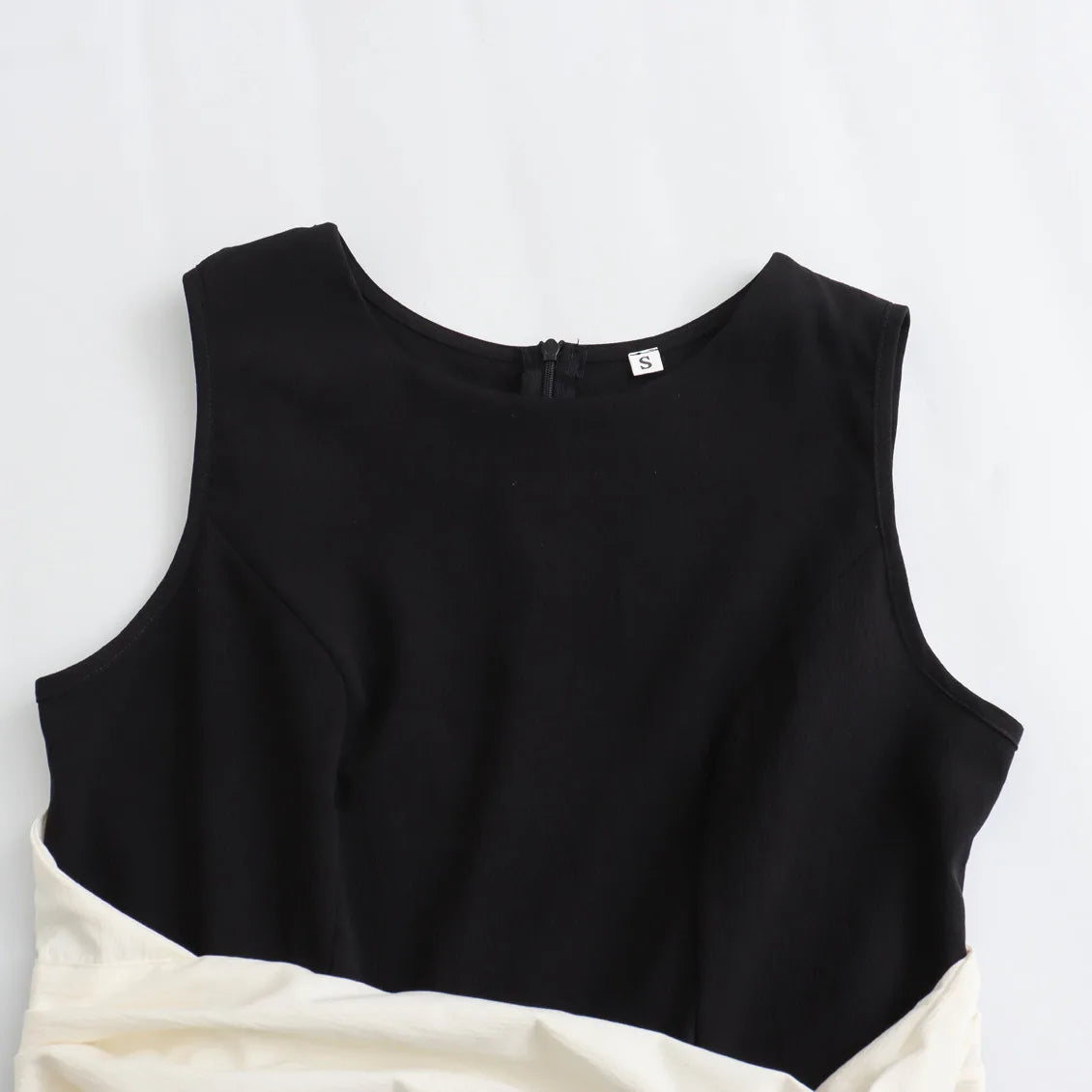 LIZAKOSHT  -  European and American Women's Spring Dress Elegant Wind Sleeveless Vest Skirt Contrast Design Long Skirt Women.