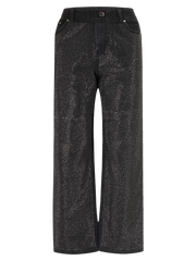 Lizakosht Black Jeans for Women  Diamond baggy Pants high waist  wide legged straight leg Y2k  Autumn/Winter Women's  Streetwear  Clothes