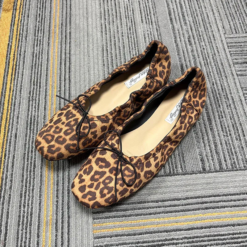 LIZAKOSHT  -  Female Slip On Ballet Butterfly-Knot Ladies Flats Shoes New In Casual Shallow Fashion Soft Dress Women Flat With Shoes