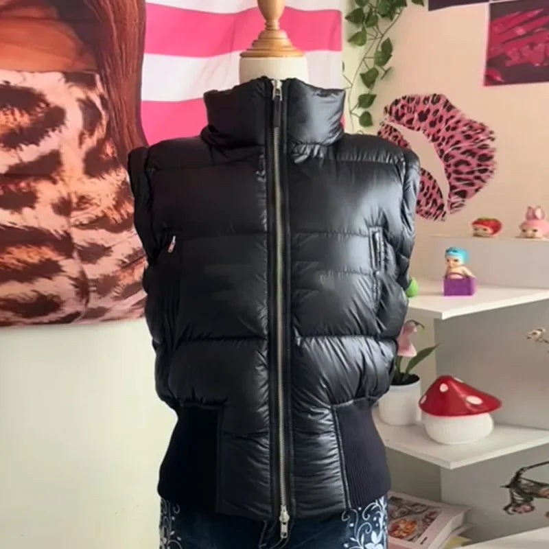 LIZAKOSHT  -  Elegant High Quality Thicken Padded Jacket Faux Fur Collar Hooded Zipper Casual Coat New Lady Winter Daily Commute Outwears