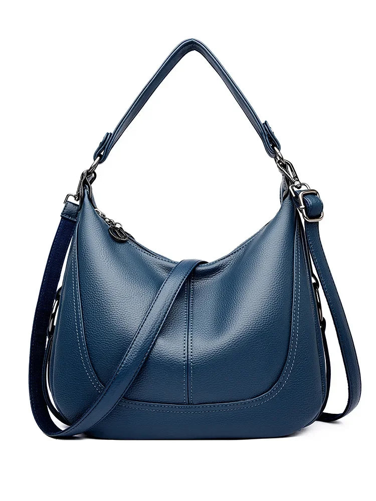 LIZAKOSHT  -  Luxury Womens Designer Handbags large Capacity pu leather Crossbody Bags for Woman Fashion Soft Skin Female Shoulder Bags