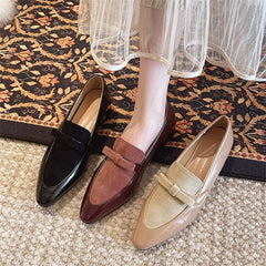 LIZAKOSHT  -  Women's Pointed Toe Heeled Shoes Bow Fashion Loafers Shoes Autumn Designer New Woman Pumps Dress Sexy Luxury Zapatos De Mujer