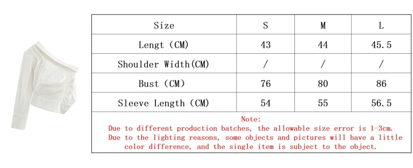 LIZAKOSHT  -  Fashion Women's One-shoulder Top Summer and Autumn Cotton and Linen Top Fashion Asymmetry Women's Casual Street Top New