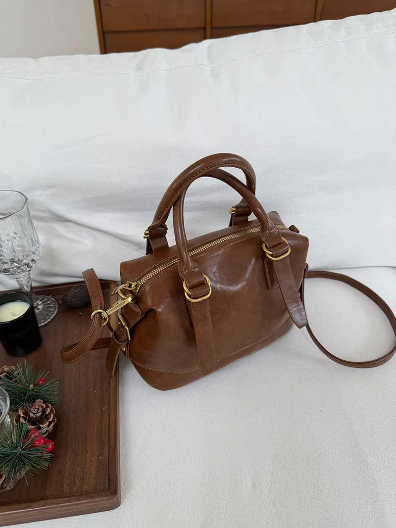 LIZAKOSHT  -  Vintage Ladies Messenger Bag New Handbags for Women shoulder bags PU Leather Luxury Square Bag small totes bolsos