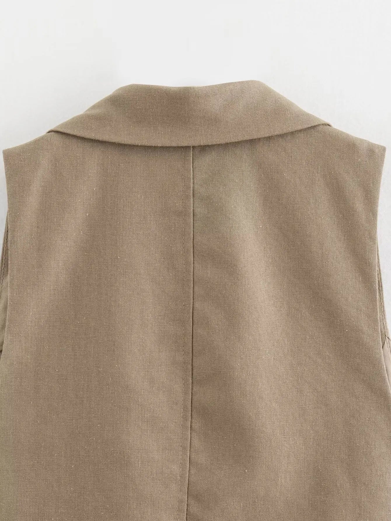 LIZAKOSHT  -  Women Skirt Suits Solid Turn-down Collar Sleeveless Single Breasted Vest Waistcoats + Female Skirt 2 Piece Suits Sets