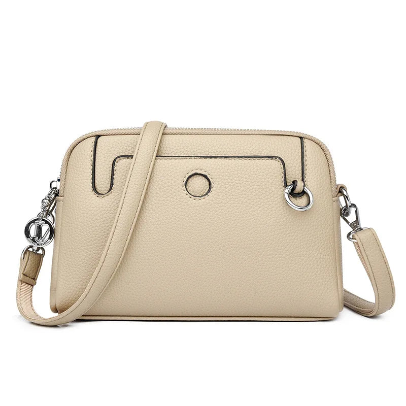 LIZAKOSHT  -  Luxury women Shoulder Crossbody Bag small PU leather Ladies Messenger bag Handbag Multi-layer Cell phone wallet bolsos