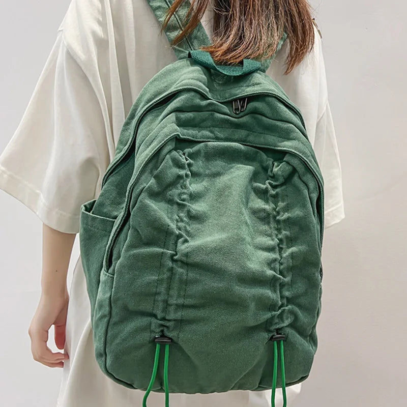 LIZAKOSHT  -  New Vintage Canvas Backpack Schoolbag for Teenage Girls Boys Mochila Woman Man Rucksack High Quality