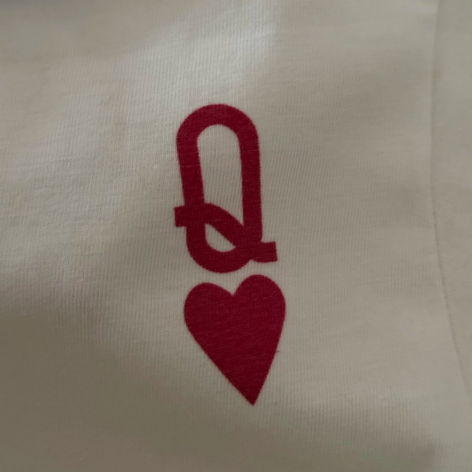 LIZAKOSHT  -  Queen of Hearts Letter T Shirts Female White Loose Cotton Tops Short Sleeve Casual Shirt Women Graphic Tees Female Clothing