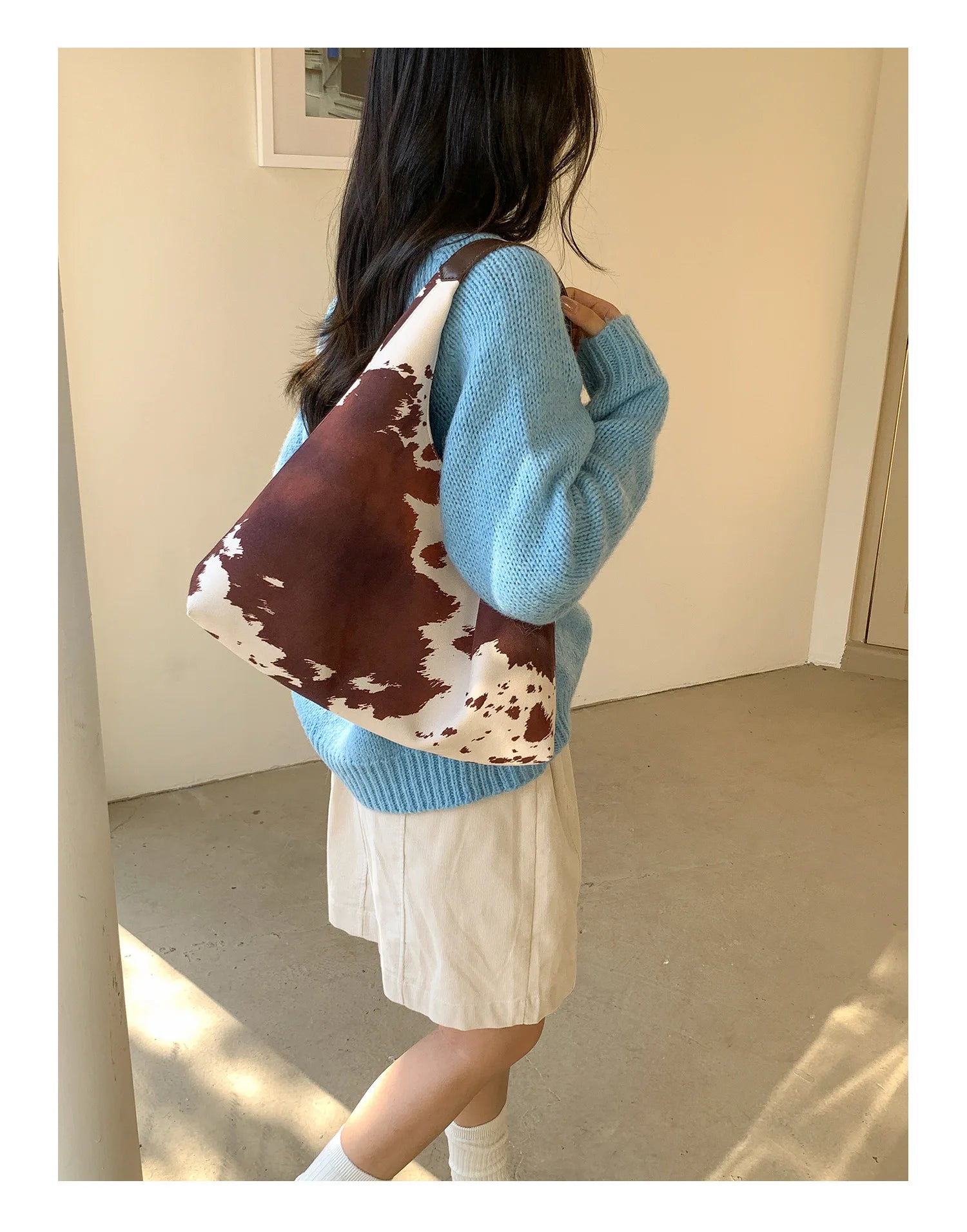 LIZAKOSHT  -  Fashion Cow Print Shoulder Bag Large Capacity High Quality Tote Bag Daily Commute Women Handbag Guangzhou High Quality Bag