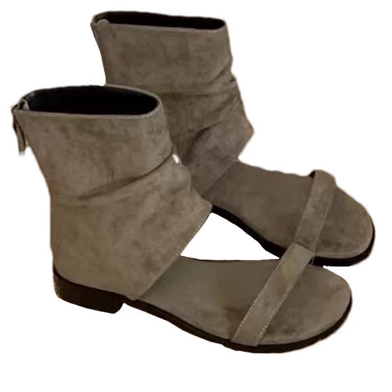 LIZAKOSHT  -  Fad Women Heeled Sandals Designer Shoes 2025 Trend Summer New Walking Cozy Woman Shoes Elegant Shallow Open Toe Chaussures Femme