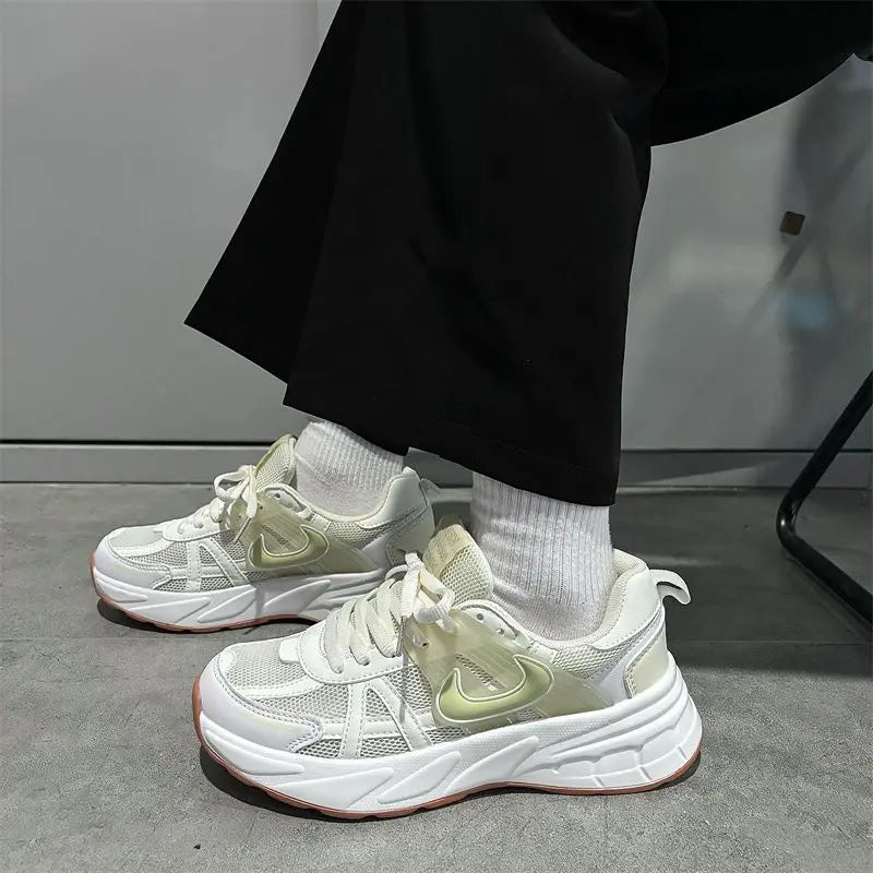 LIZAKOSHT  -  Porosity Women Sneakers Fashion Lightweight Collegiate Style Womens Sports Shoes Korean Style Casual Versatile Sneakers
