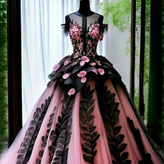 LIZAKOSHT  -  Elegant Long Wedding Dresses for Bridal Women Tulle O-Neck Floor-Length Ball Gown Formal Evening Party Vestidos customized