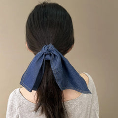 LIZAKOSHT  -  1PC Peopeo Cowboy Hair Rope Vintage Temperament Ponytail Large Intestine Hair Rings Korean Marble Headband Coiled Hair