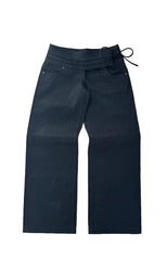 LIZAKOSHT  -  Fashionable American retro y2k solid color new drawstring pleated design casual pants for women, loose and versatile trousers