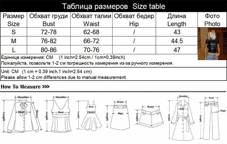 LIZAKOSHT  -  Solid PU Leather T-Shirt For Women Fashion Sexy Streetwear Short Sleeves O-Neck Sheath Casual Tees Female Slim Fit Regular Tops