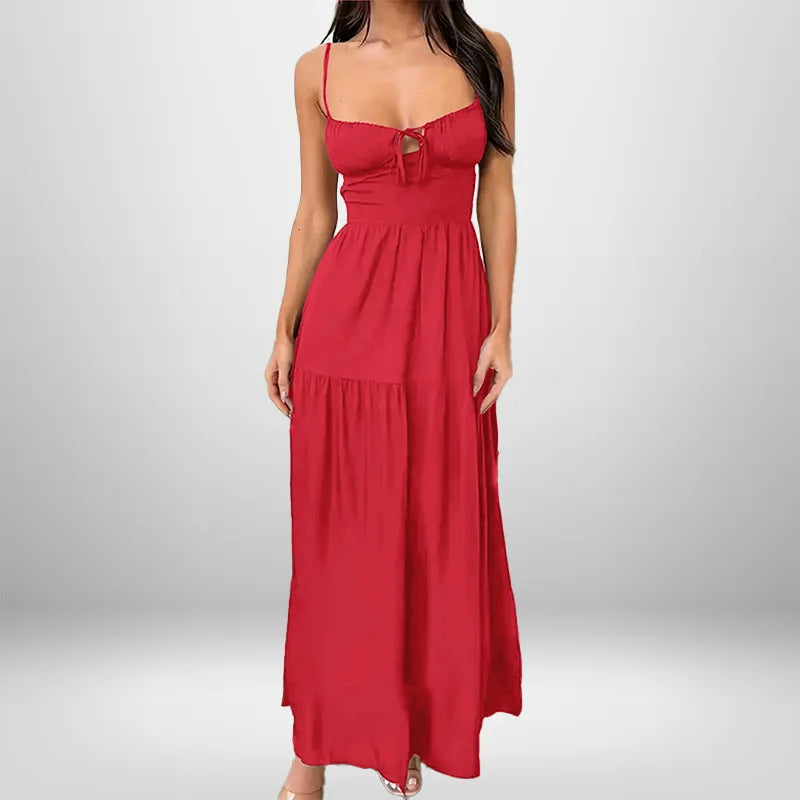 LIZAKOSHT  -  Spring Amazon New Lace-up Temperament Elegant Fashion Sexy Backless Waist Suspender Dress Niche Comfortable and Exquisite