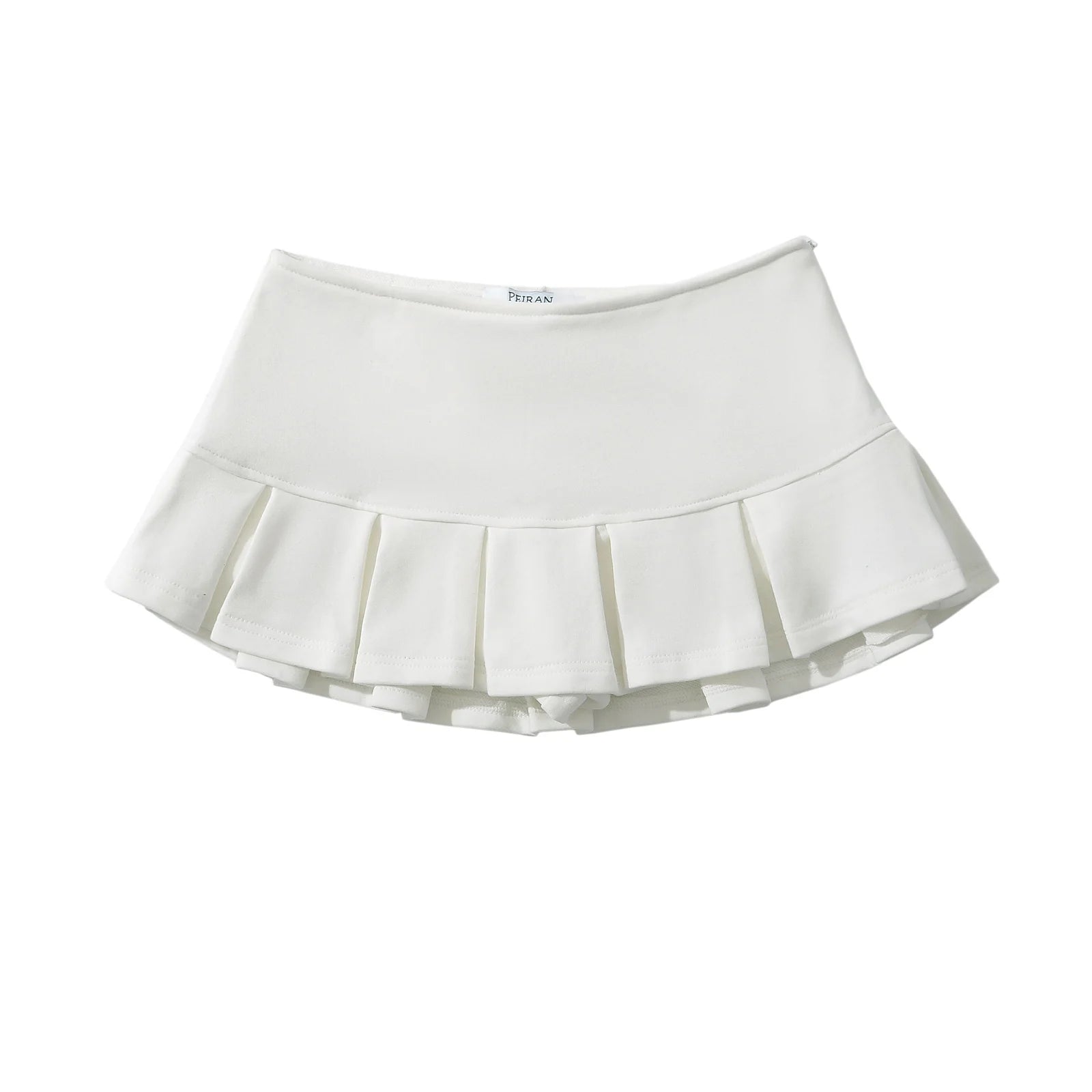 LIZAKOSHT  -  4 COLORS Y2K Side Zipper Grey Pleated Mini Skirt Sexy Low Waist Short Skater Skirts with shorts underwear