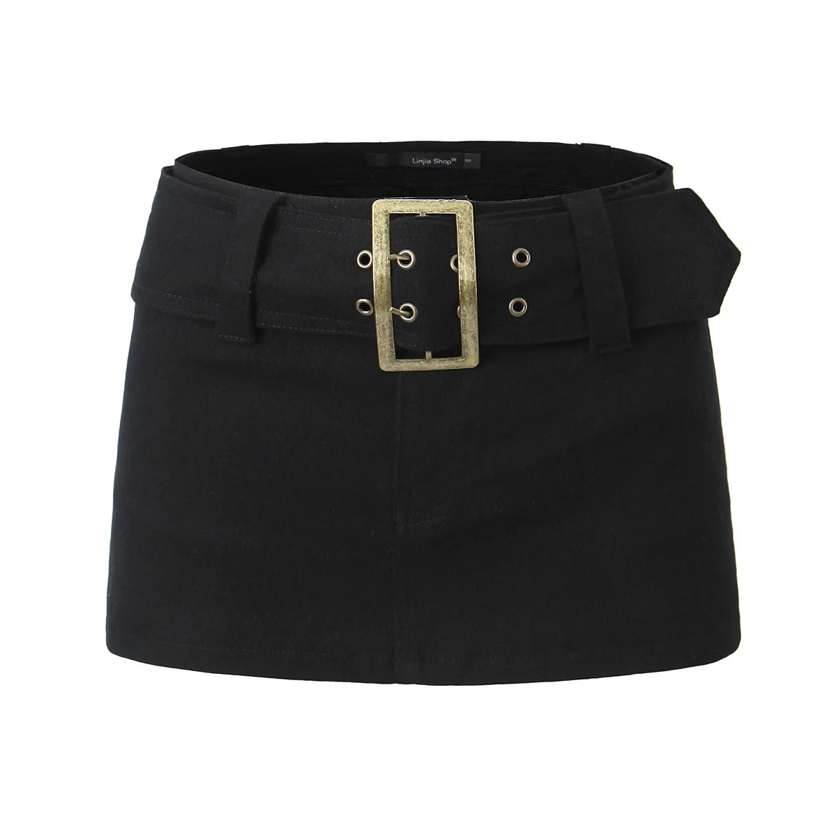 LIZAKOSHT  -  Y2k fashion mini skirts for women streetwear vintage black cargo skirts womens Summer clothes cargo skirts with belt khaki