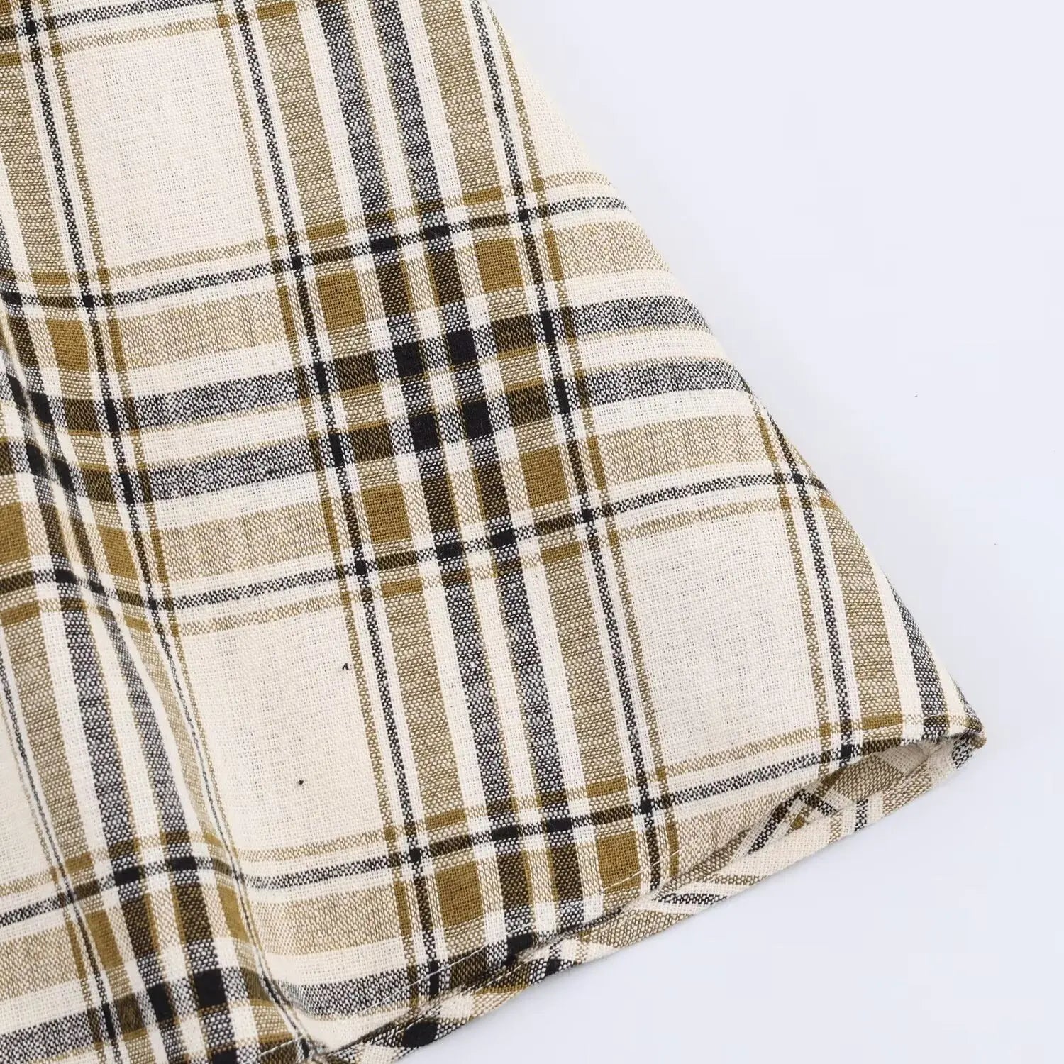LIZAKOSHT  -  Women Casual Plaid Midi Skirt Chic Trendy Zip-up Asymmetrical Hem Skirt New  Spring Summer Women Holiday Party Skirt