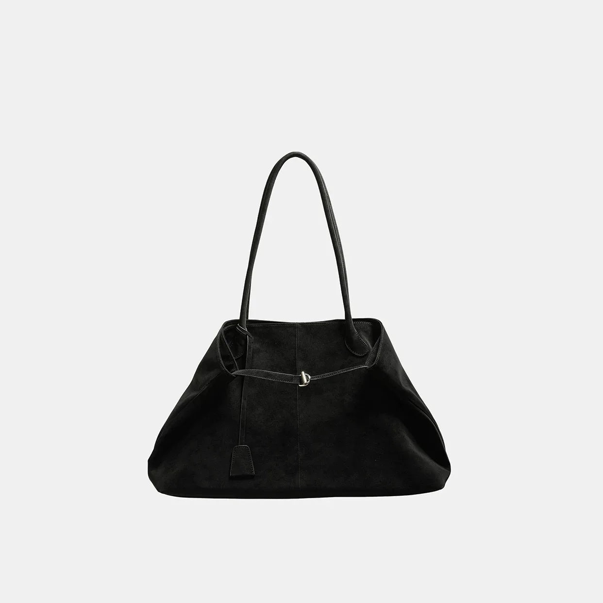 LIZAKOSHT  -  Retro Mulard Suede Tote Bag Women Casual Versatile Large Capacity Handbag Ladies Fashion Solid Color Everyday Shoulder Bags Chic