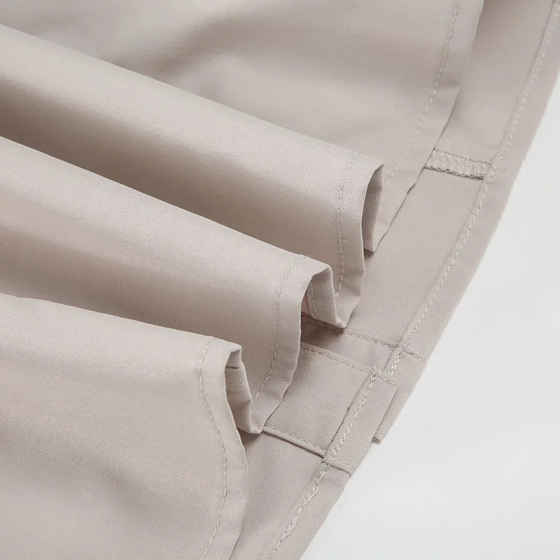 LIZAKOSHT  -  Harajuku Autumn Newly Pockets Flip Collar Buttons Long-sleeved Shirts Work Style Slimming Cardigant Top Blouses for Women