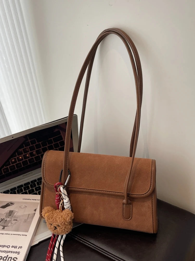 LIZAKOSHT  -  Retro Underarm Bag Large Capaci Casual Commuter Women's Bag oulder Bag Office Bag Faionable Simple Sle Korean Sle