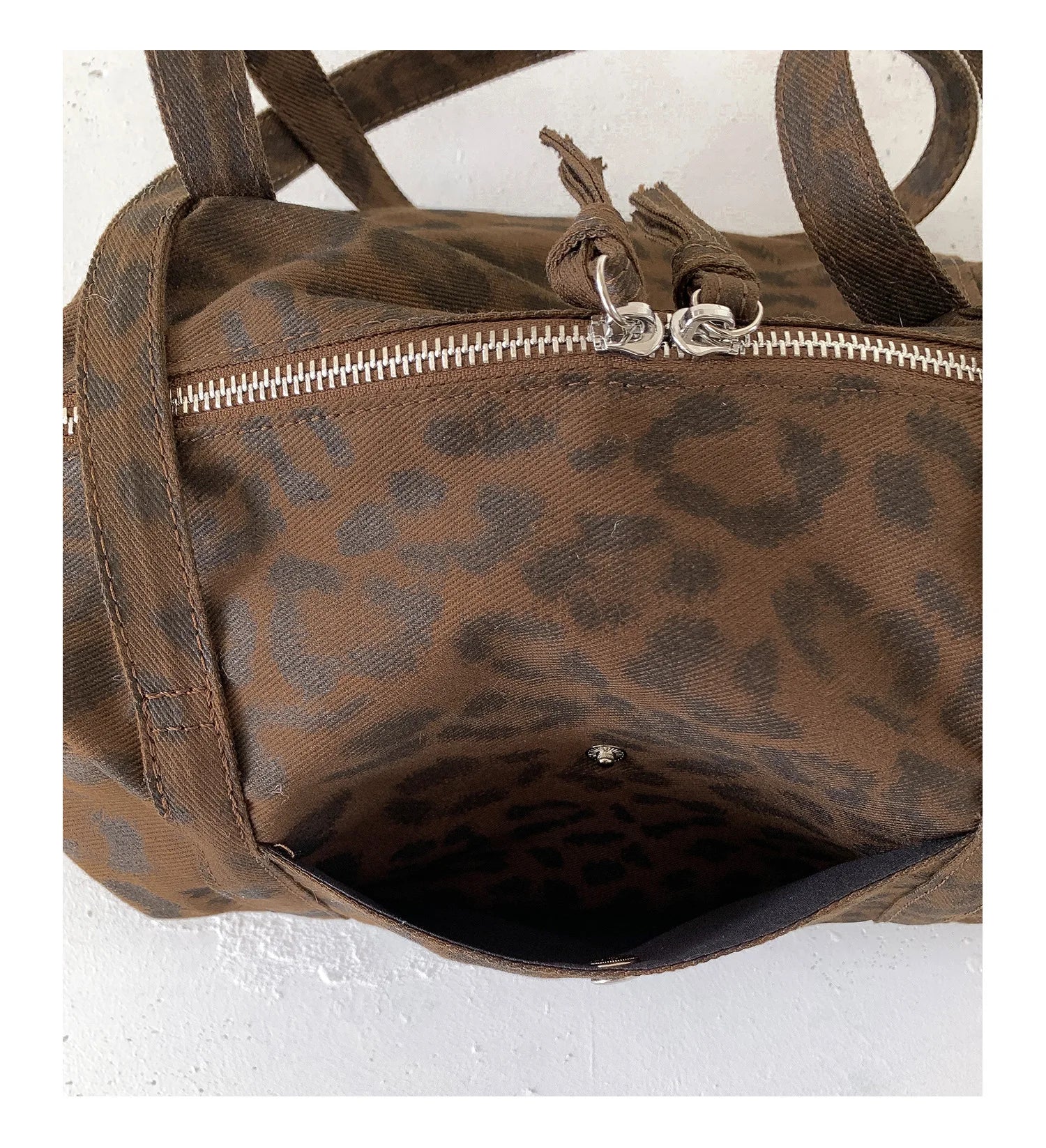 LIZAKOSHT  -  Wild Leopard Print Nylon Shoulder Bag Large Capacity Multipocket Tote Bag Trendy Women Casual Purse Guangzhou High Quality Bag