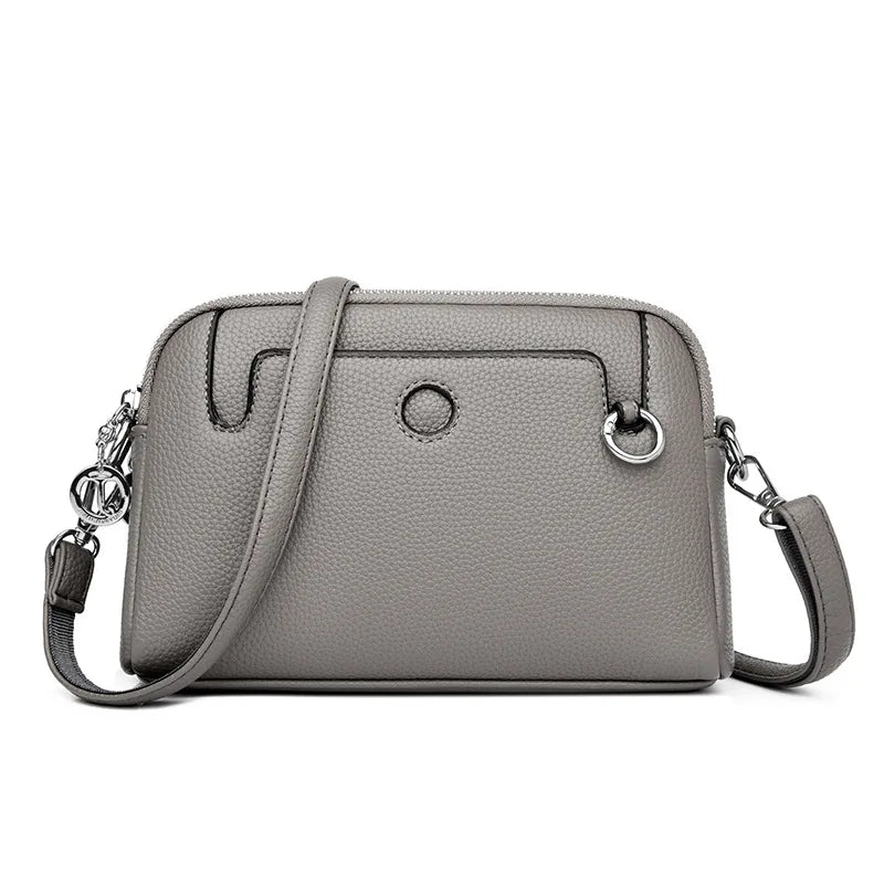 LIZAKOSHT  -  Luxury women Shoulder Crossbody Bag small PU leather Ladies Messenger bag Handbag Multi-layer Cell phone wallet bolsos