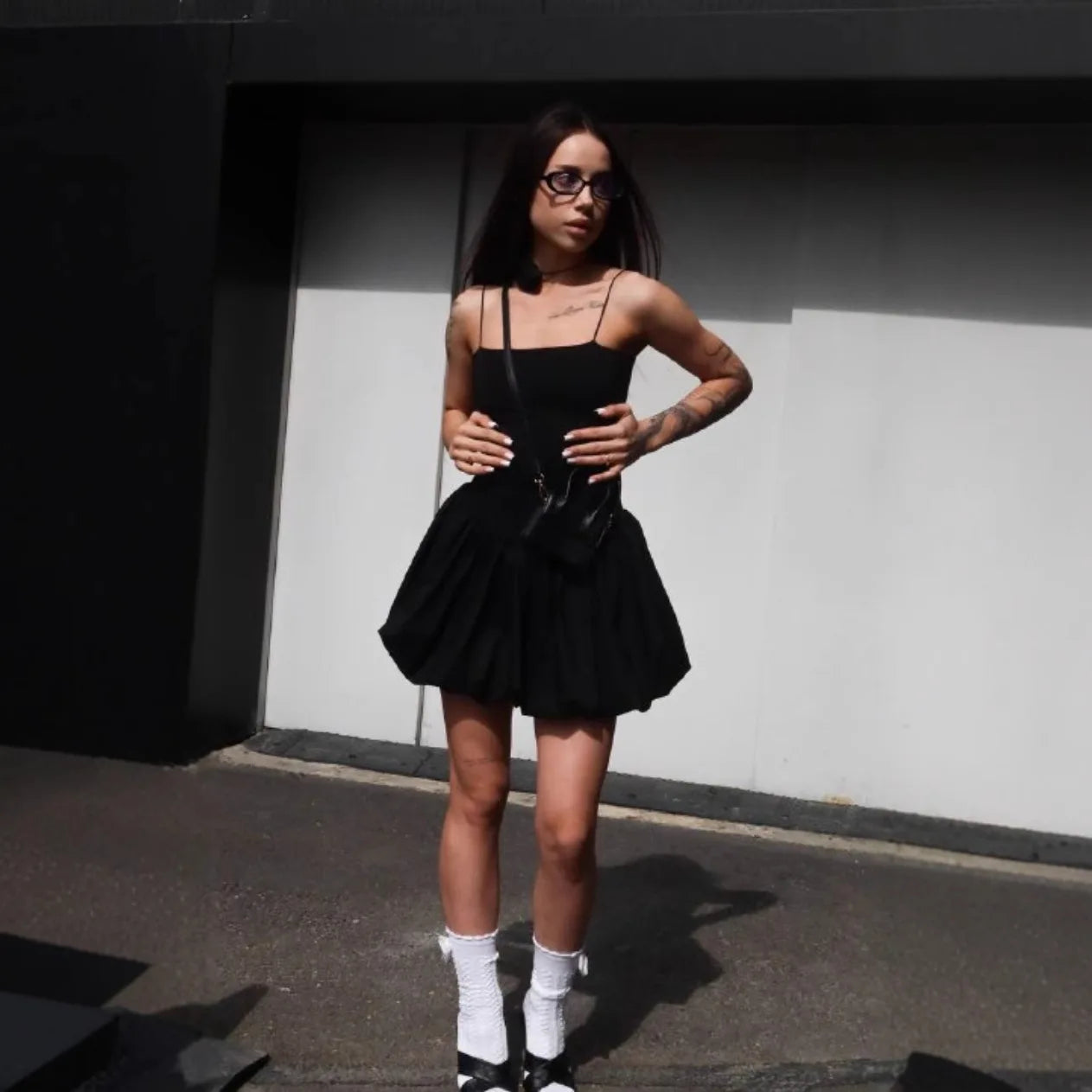 LIZAKOSHT  -  Spring Slim Temperament Dress Sexy Perspective Sling Hip Women's Short Skirt