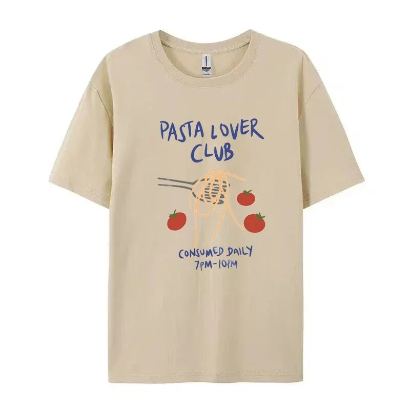 LIZAKOSHT  -  Fruit Retro Graphic Tee Print Crew Neck Short Sleeve T-Shirt Women Unisex Fashion Top Oversized Harajuku Y2k Streetwear T-Shirts