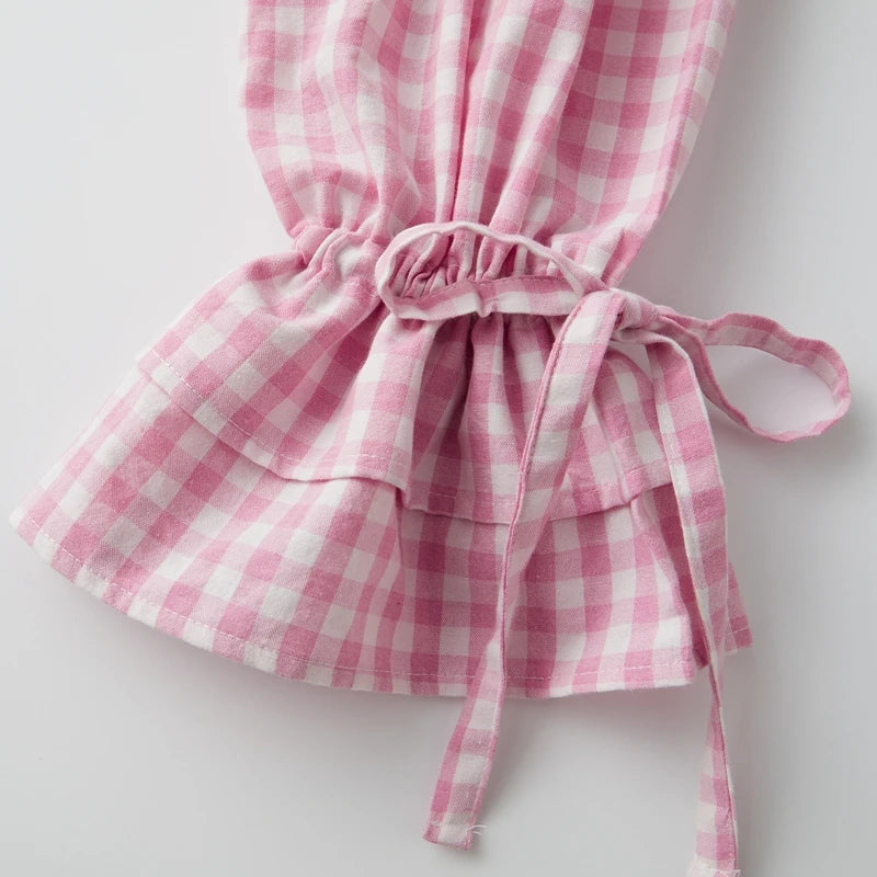 LIZAKOSHT  -  Vintage Plaid Pajama Set Elegant Lady Off Shoulder Tops + Ruffle Shorts Women 2 Piece Lounge Outfit Loose Sleepwear