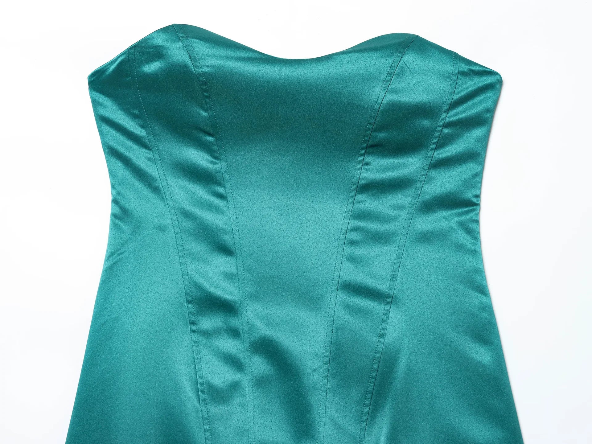 LIZAKOSHT  -  Sexy Strapless Corset Dress Women Sleeveless Backless Waist Cinching Slim Fit Party Dresses Summer Elegant Lady New Vestido