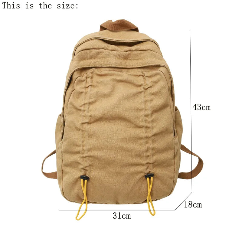 LIZAKOSHT  -  New Vintage Canvas Backpack Schoolbag for Teenage Girls Boys Mochila Woman Man Rucksack High Quality