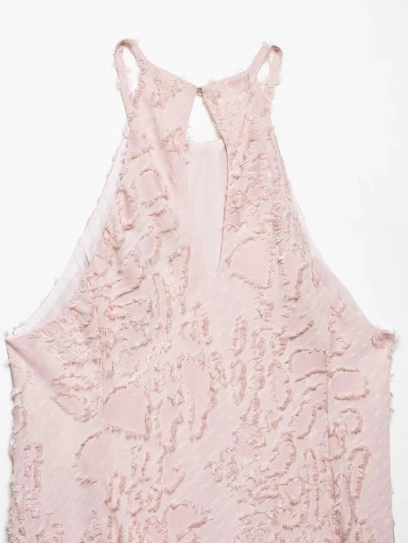 LIZAKOSHT  -  Elegant Chic Halter Long Dress Women Fashion Sweet Texture Sleeveles Maxi Dresses 2025 New Summer Simple Party Evening Vestidos