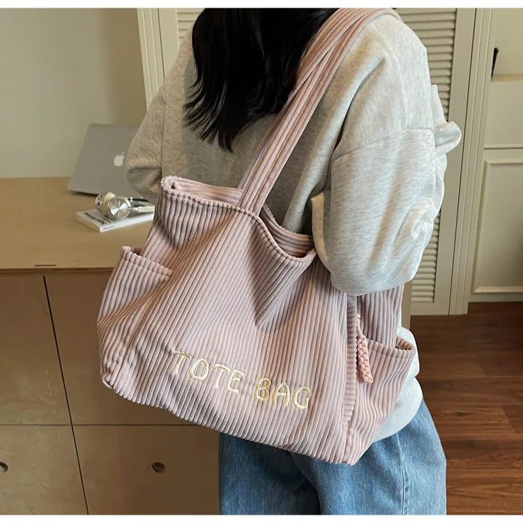 LIZAKOSHT  -  Versatile Large Capacity Top Handle Bag Stylish Plush Tote Bag High End Fashionable Shoulder Bag