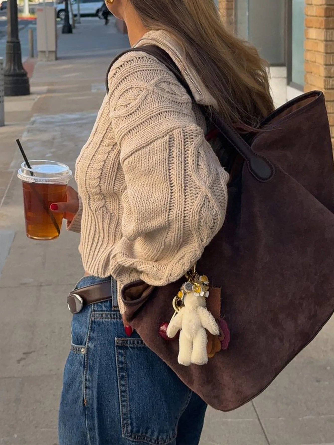 LIZAKOSHT  -  Autumn Winter Women Solid Color Knit Jacket Sweater Long Sleeve Short Coat Zipper Front Lapel Casual Office Fashion