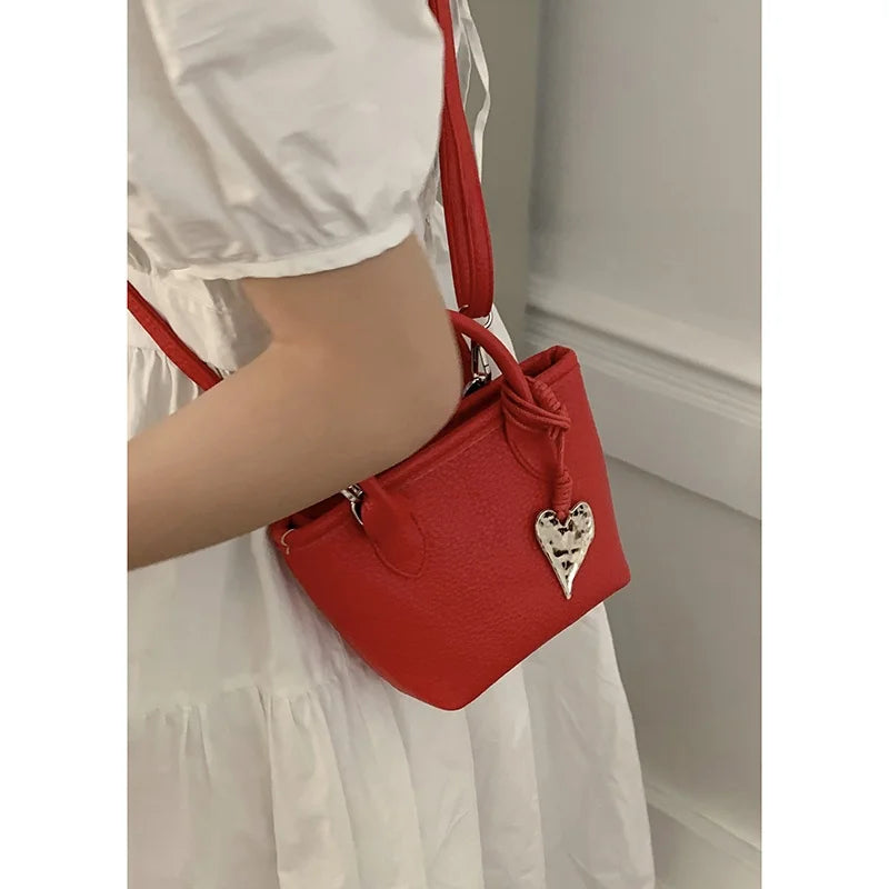 LIZAKOSHT  -  Summer  Handbag Women's Trendy Small Tote Bag Versatile oulder Crossbody Bag Soft PU Leather Daily Use Buet ape