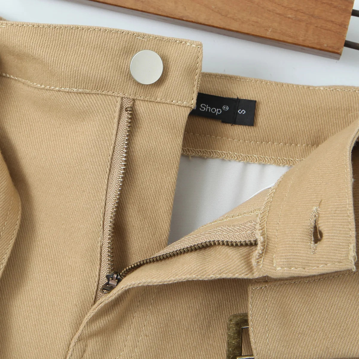 LIZAKOSHT  -  Y2k fashion mini skirts for women streetwear vintage black cargo skirts womens Summer clothes cargo skirts with belt khaki