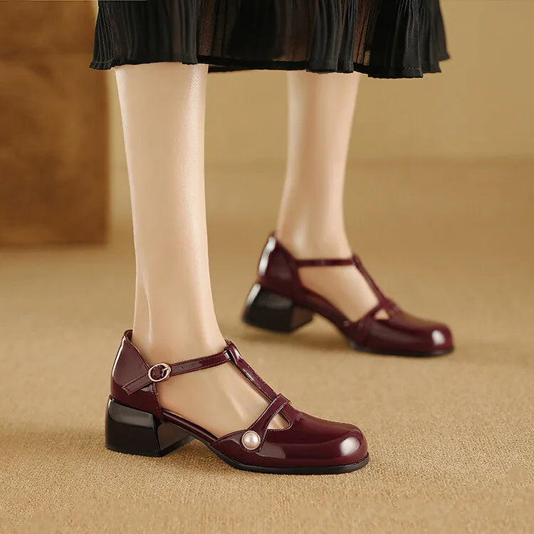 LIZAKOSHT  -  Female Sandal Comfort Shoes for Women Med Large Size Summer Block Heels Girls Medium Big Low Beige Chunky New Fashion Scand