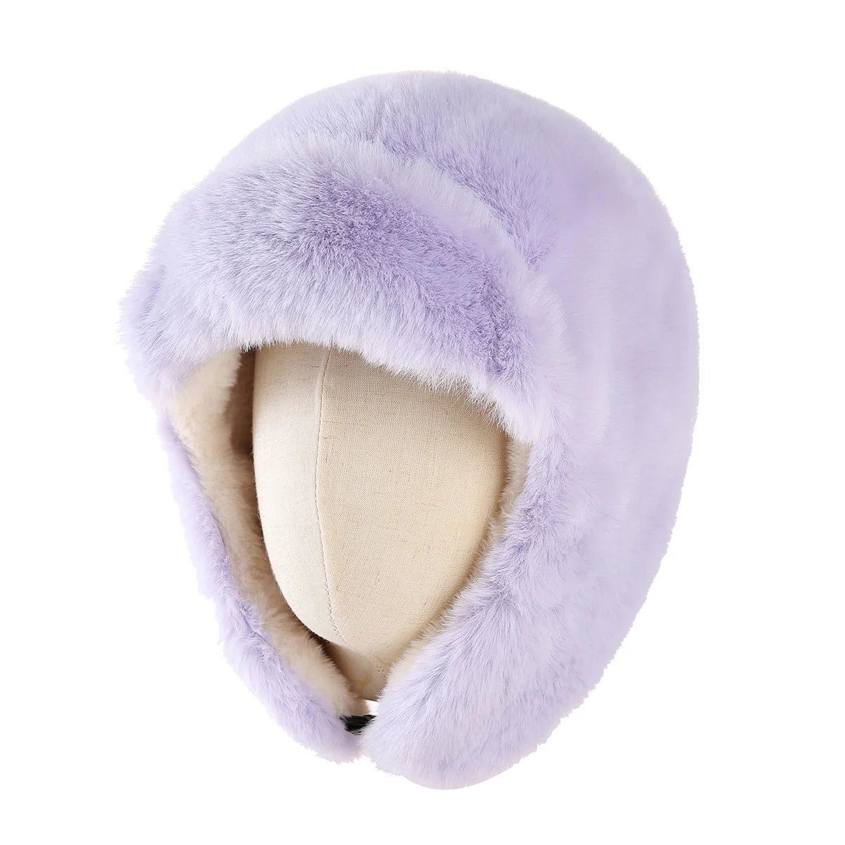 LIZAKOSHT  -   Women Men Winter Faux Fur Trapper Hat Warm Plush Earflap Hat Windproof Buckle Russian Ushanka Ski Snow Cap for Cold Weather