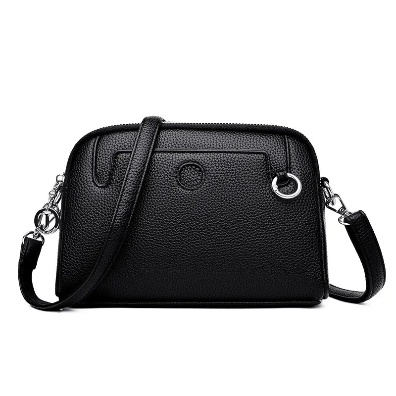 LIZAKOSHT  -  Luxury women Shoulder Crossbody Bag small PU leather Ladies Messenger bag Handbag Multi-layer Cell phone wallet bolsos