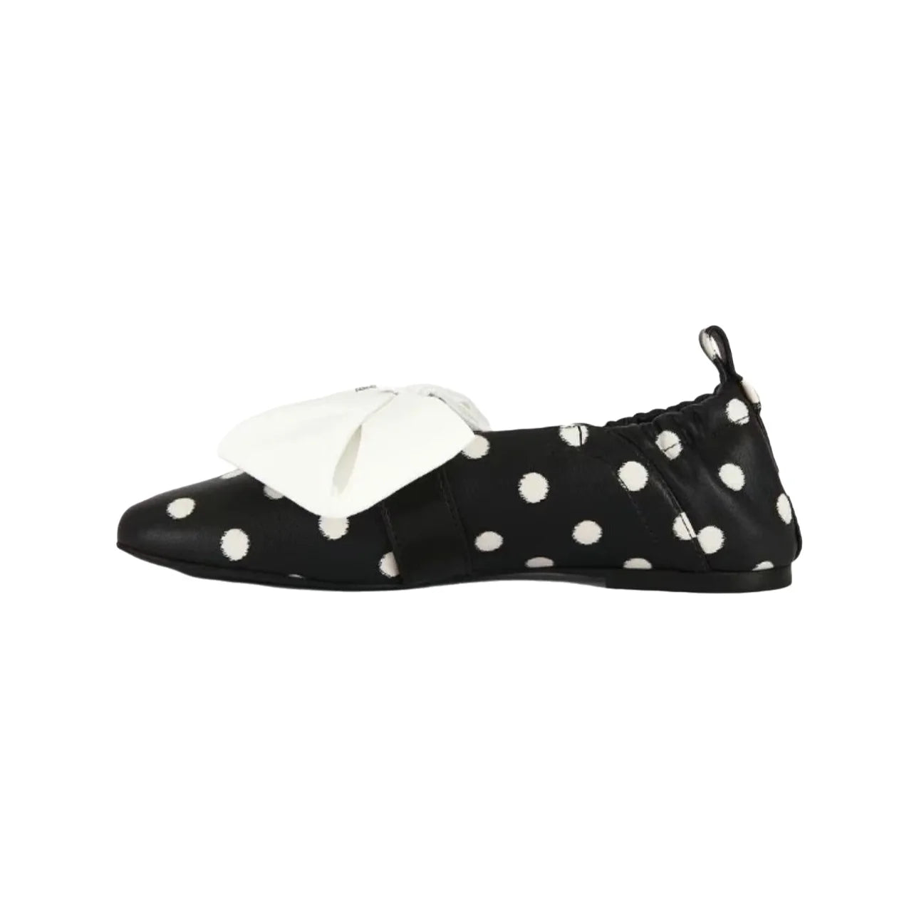 LIZAKOSHT  -  French Butterfly Knot Mary Jane Shoes Women's New Spring Retro Polka Dot Slip-On Flat Heel Fashionable round Toe Satin Surface