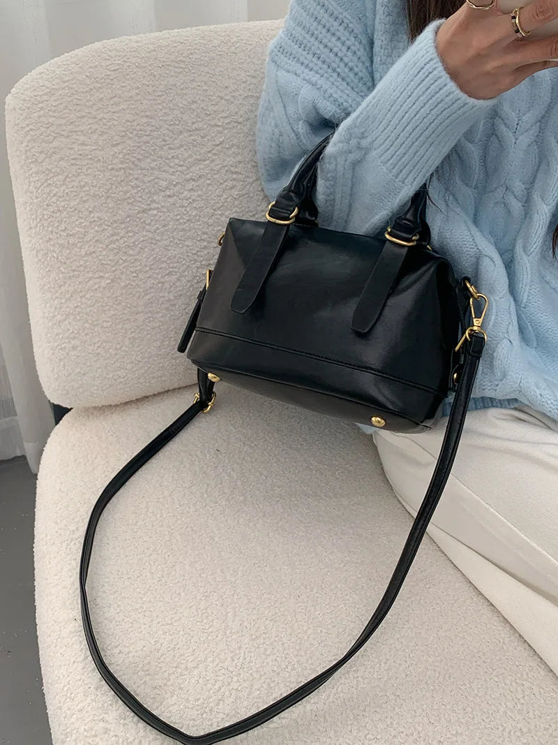 LIZAKOSHT  -  Vintage Ladies Messenger Bag New Handbags for Women shoulder bags PU Leather Luxury Square Bag small totes bolsos